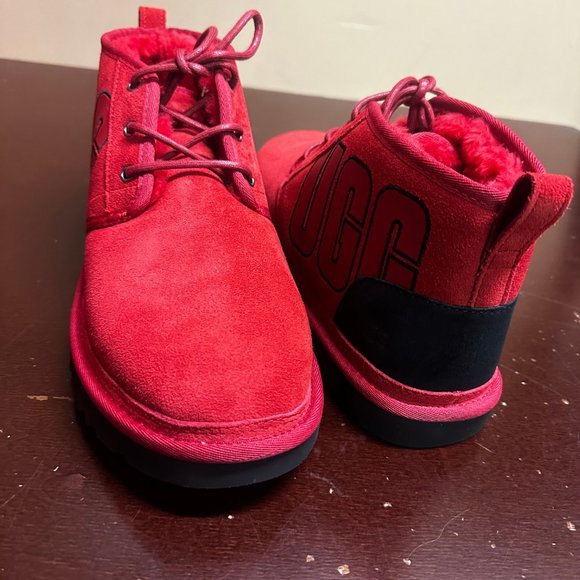 UGG Mens Neumel Graphic Outline 1130715 Round Toe Chukka Boot Size US 12
